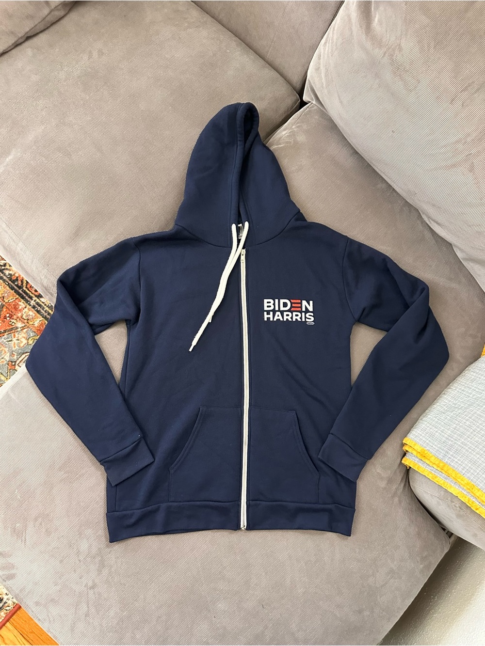 Rare Joe Biden & Kamala Harris 2020 Authentic Campaign Full Zip Hoodie Size L